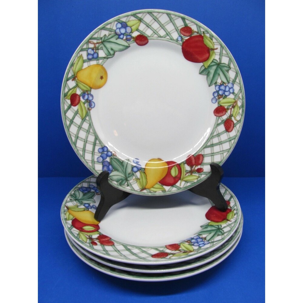 Dansk Nordic Fruit  10.5" Dinner Plates Bundle Of 4